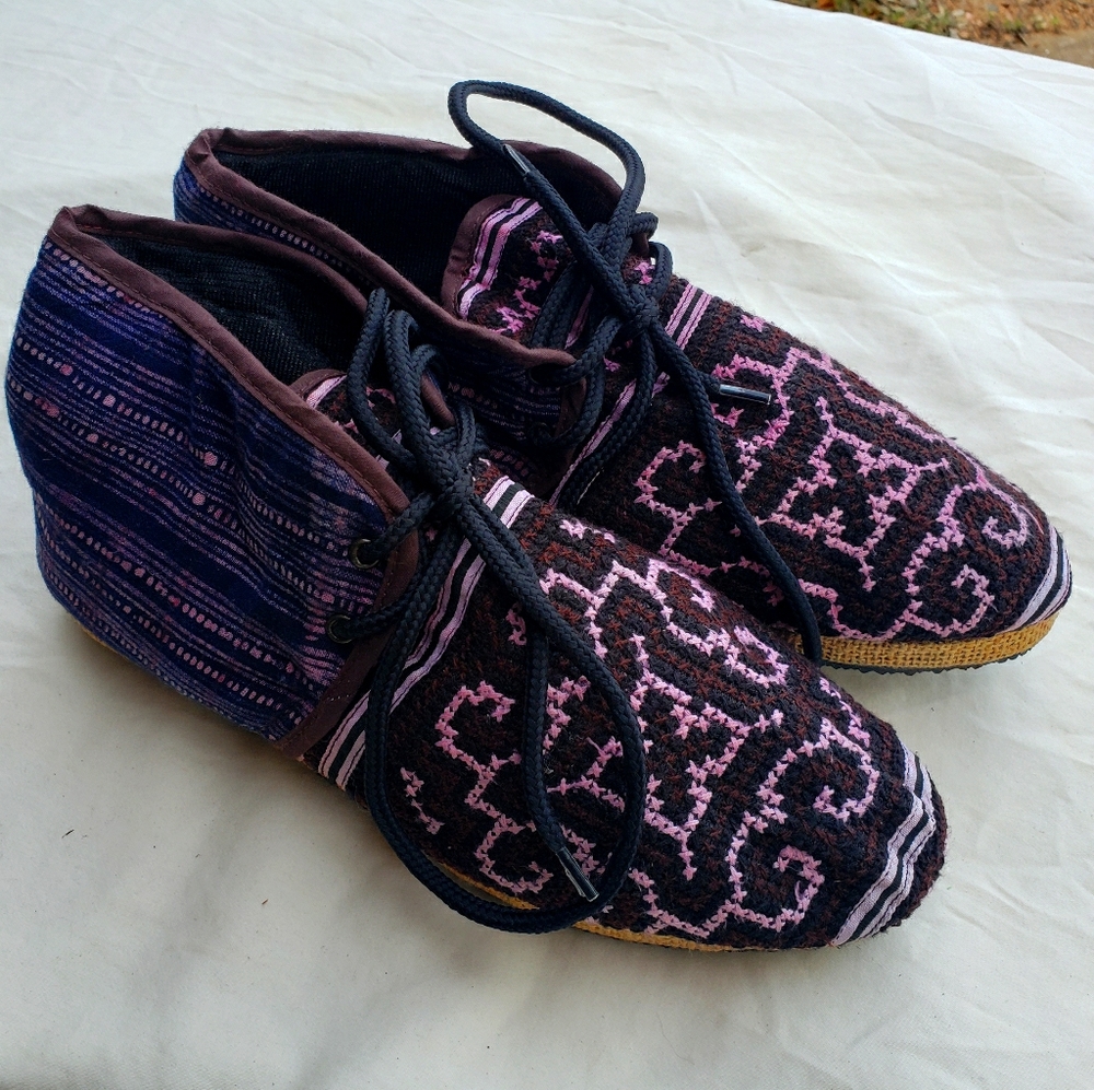 Handmade Shoes - New - Hmong Tribe Thailand 8w